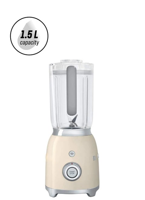 Retro 50's Style Jug Blender with Stainless Steel Blades, 4 Speed Settings and 3 Pre-set Programs, 1.5 Litre.