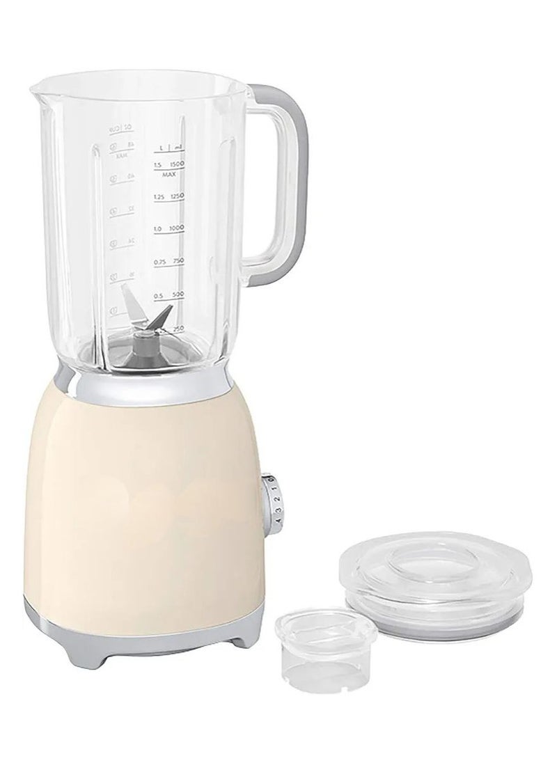 Retro 50's Style Jug Blender with Stainless Steel Blades, 4 Speed Settings and 3 Pre-set Programs, 1.5 Litre.