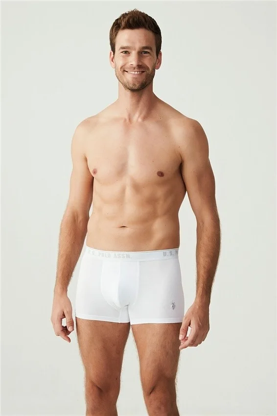 U.S. Polo Assn. BASE. Polo Assn. Men's White 3-Piece Boxer 80097