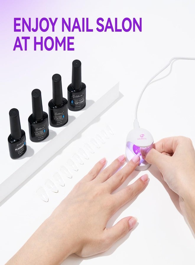 Bolt Bee 6 in 1 Gel Nail Glue for Acrylic & Press On Nails | Strong Adhesive Nail Extension Gel for Clear False nail Tips | UV Light Required Thick Formula | Long Lasting Clear gel-15ml - Image 5