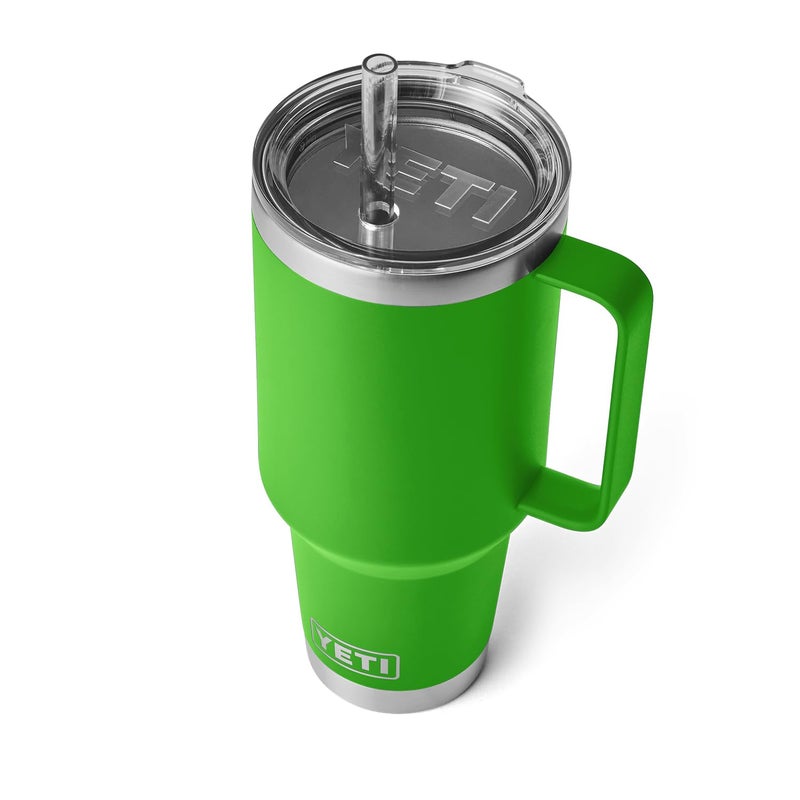 YETI YETI Rambler 42 oz Straw Mug, Vacuum Insulated, Stainless Steel, Canopy Green  - Image 1