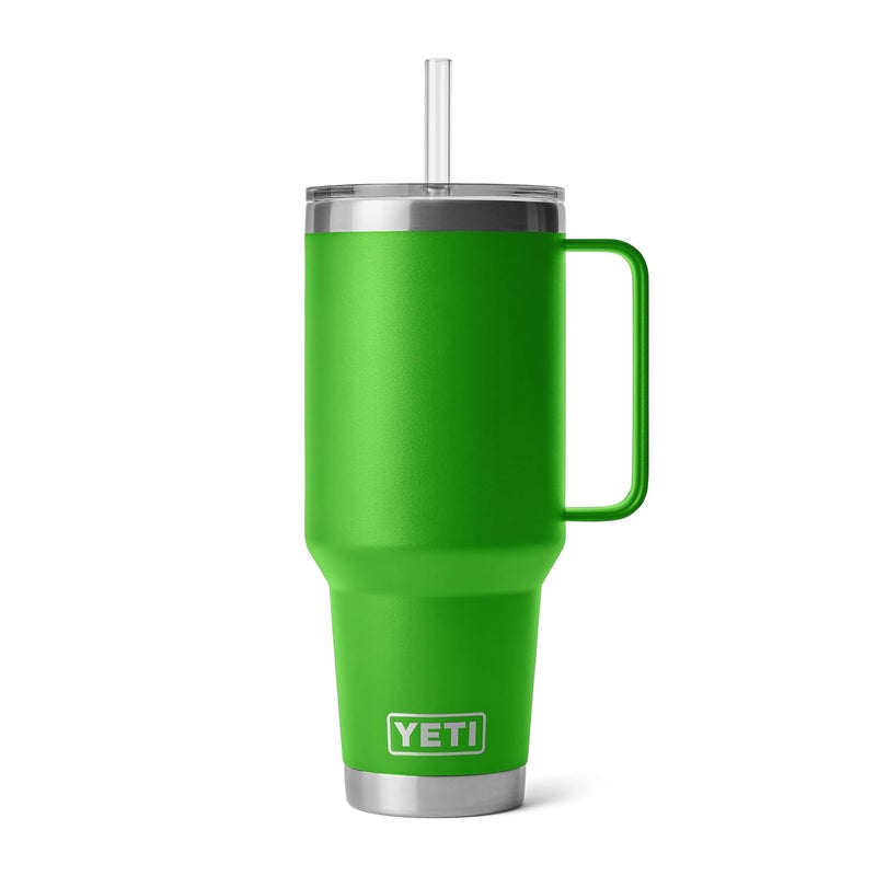 YETI YETI Rambler 42 oz Straw Mug, Vacuum Insulated, Stainless Steel, Canopy Green  - Image 3