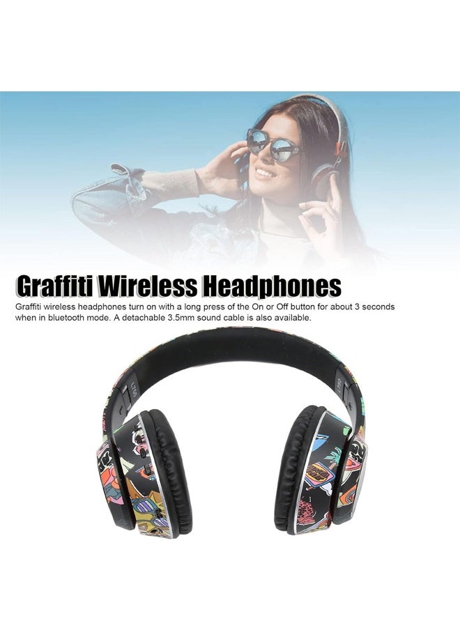 MIQIA Miqia Wireless On Ear Headphones Bluetooth Headset with HiFi Stereo Sound Portable Headset with Adjustable Headband Built in Microphone Black  - Image 2