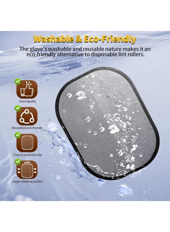 Meetion 2PCS Pet Hair Removal Glove for Dogs & Cats, Newly Upgraded Reusable Electrostatic Pet Hair Gloves, Pet Hair Remover Tool for Clothing, Couch, Carpet, Car Seat - Image 5