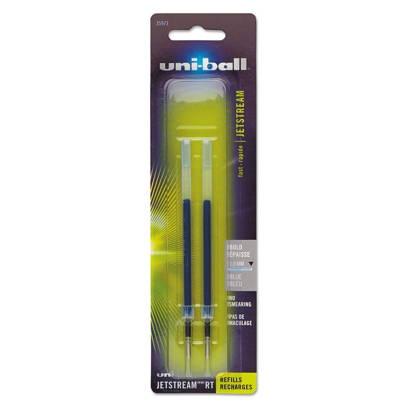 Uniball uni-ball 35973 Jetstream RT Refills, Bold PT, 2/PK, Blue - Image 3