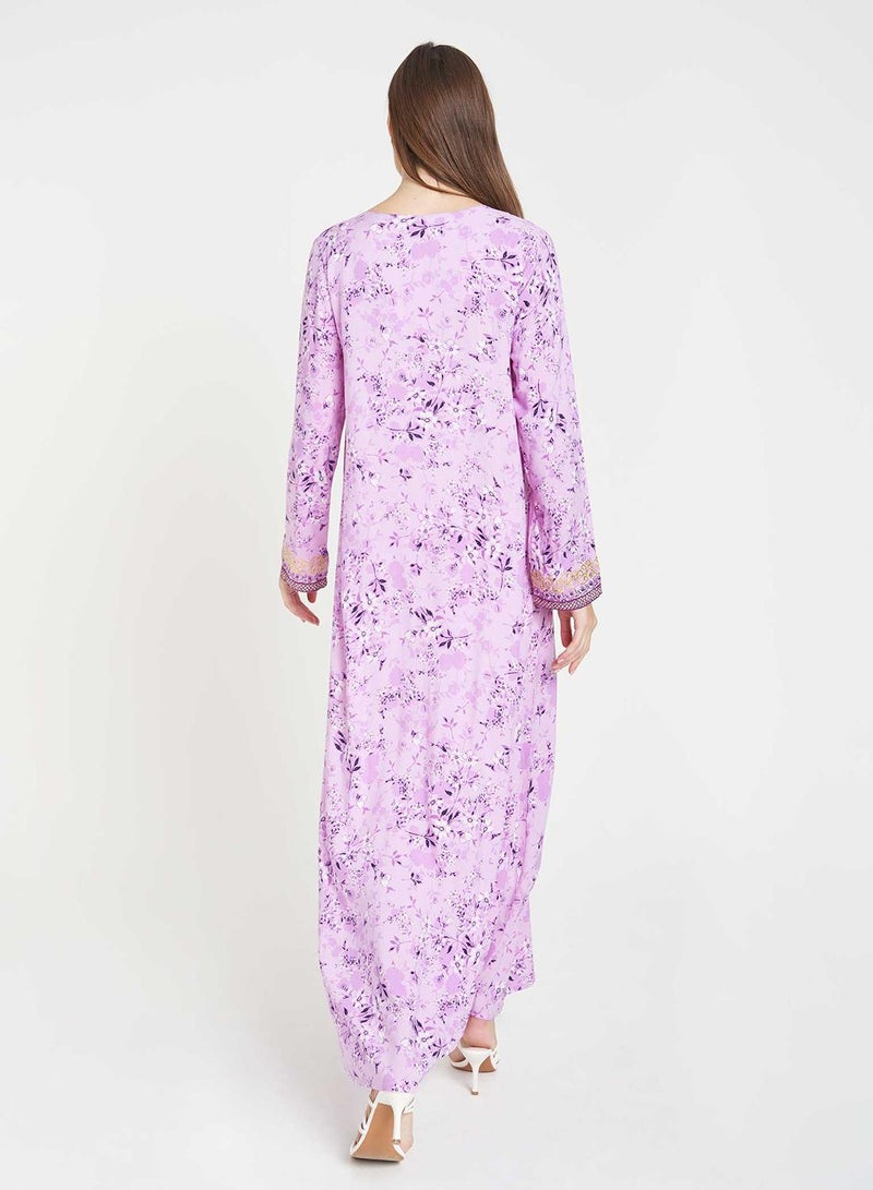 كشخة جلابية مطبوعة من الرايون - Image 2