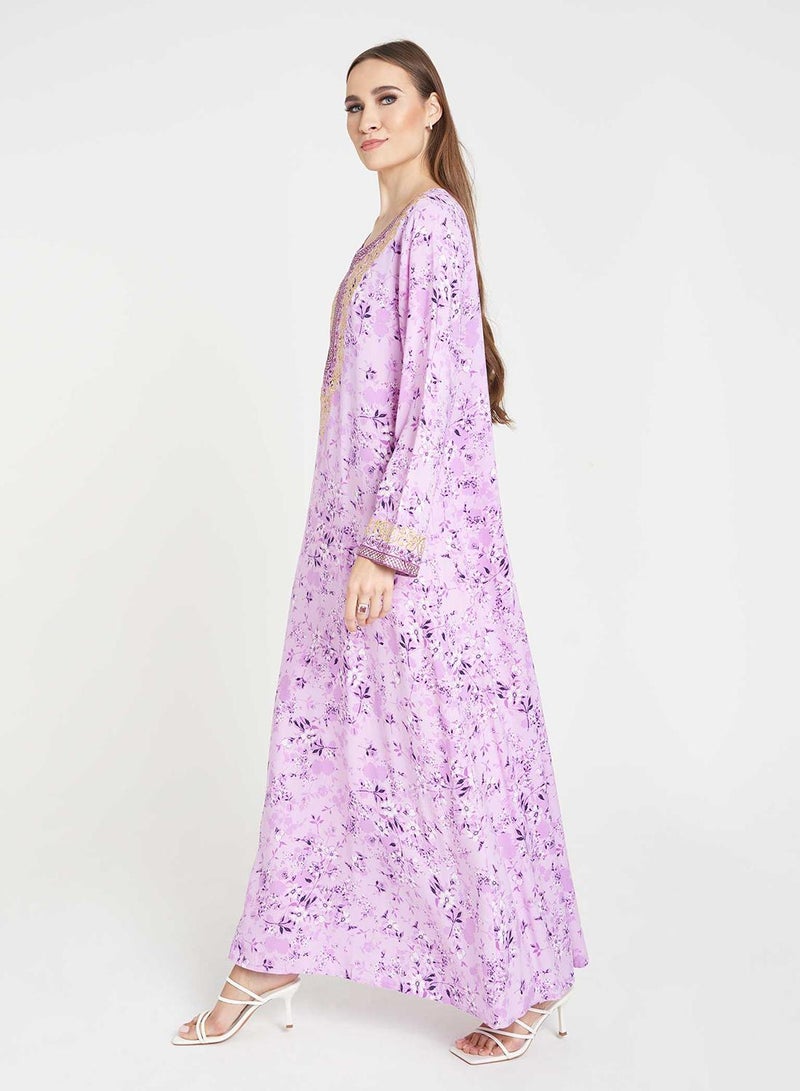 كشخة جلابية مطبوعة من الرايون - Image 4