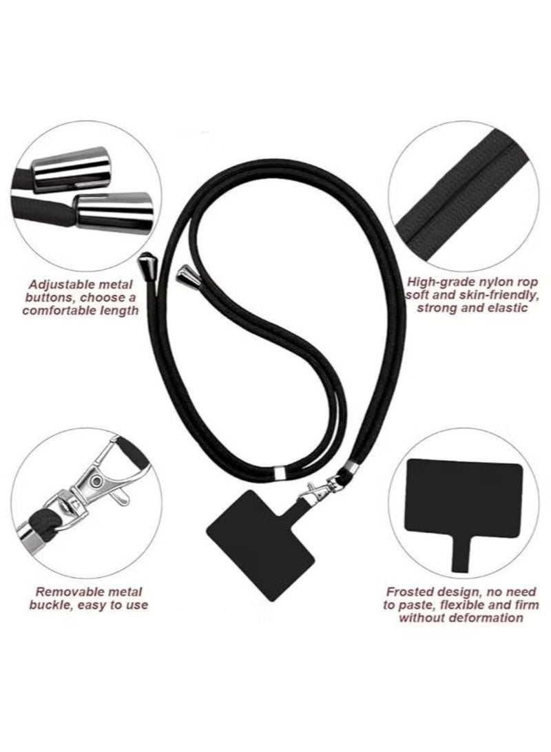 Universal Crossbody Phone Lanyard Adjustable Nylon Strap Fits Most Phones - Image 2