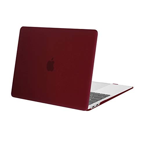 MOSISO Compatible with MacBook Air 13 inch Case 2022 2021 2020 2019 2018 Release A2337 M1 A2179 A1932 Touch ID, Plastic Hard Shell Cover Compatible with MacBook Air 13.3 inch Case, Marsala Red - Image 1