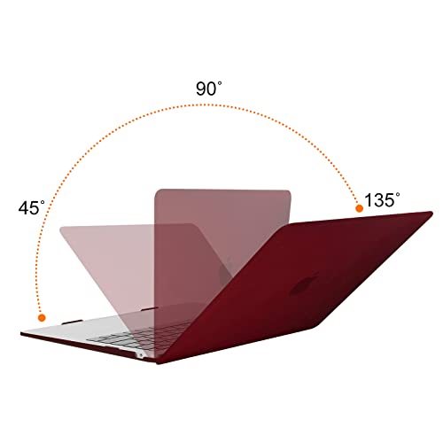 MOSISO Compatible with MacBook Air 13 inch Case 2022 2021 2020 2019 2018 Release A2337 M1 A2179 A1932 Touch ID, Plastic Hard Shell Cover Compatible with MacBook Air 13.3 inch Case, Marsala Red - Image 4