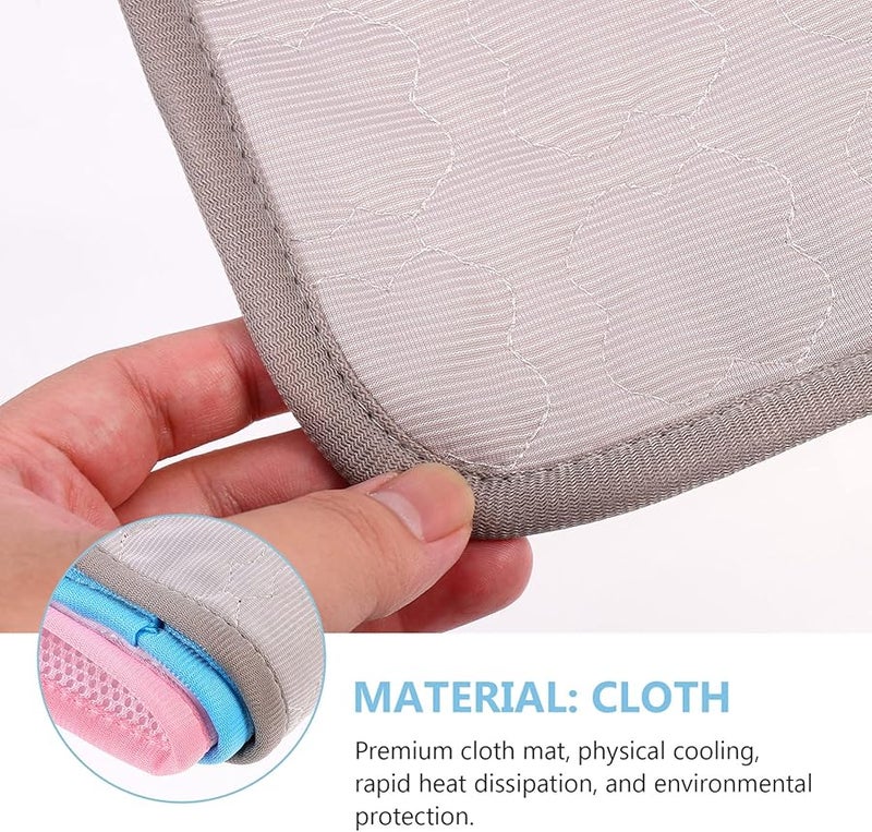 حصيرة تبريد تيهوكس للهامستر وخنزير غينيا والشينشيلا قابلة للغسل خفيفة الوزن وسادة مريحة باللون الرمادي - Image 5