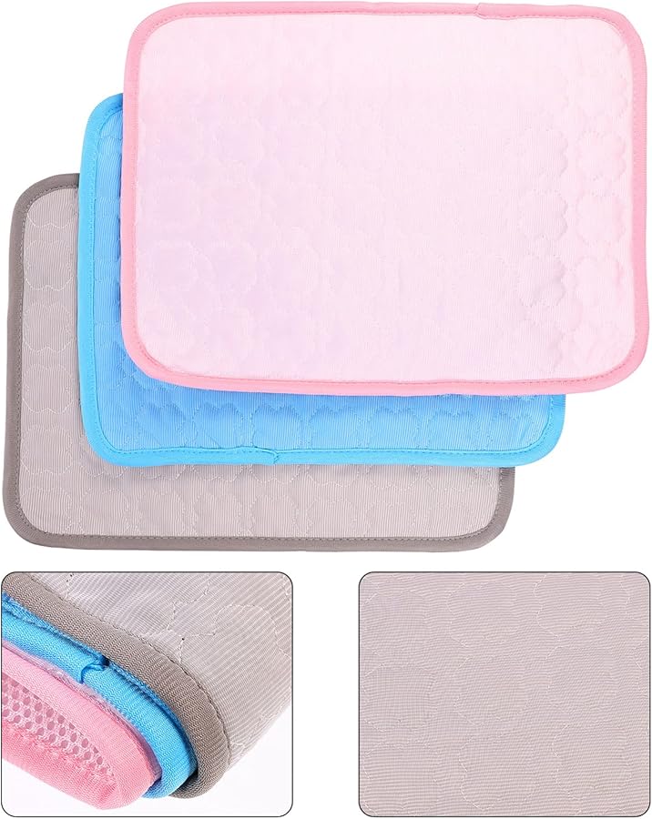 حصيرة تبريد تيهوكس للهامستر وخنزير غينيا والشينشيلا قابلة للغسل خفيفة الوزن وسادة مريحة باللون الرمادي - Image 4