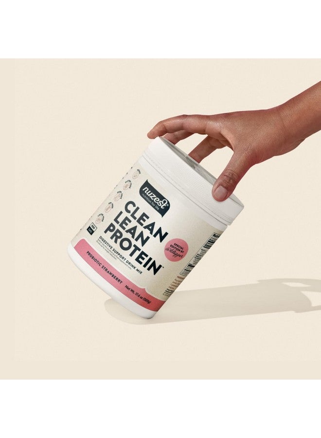 Nuzest Nuzest Digestive Support Protein Probiotics for Digestive Health - Strawberry - Clean Lean Protein - Premium Vegan Pea Protein Powder - Plant Based - 20 Servings, 1.1 lb  - Image 3