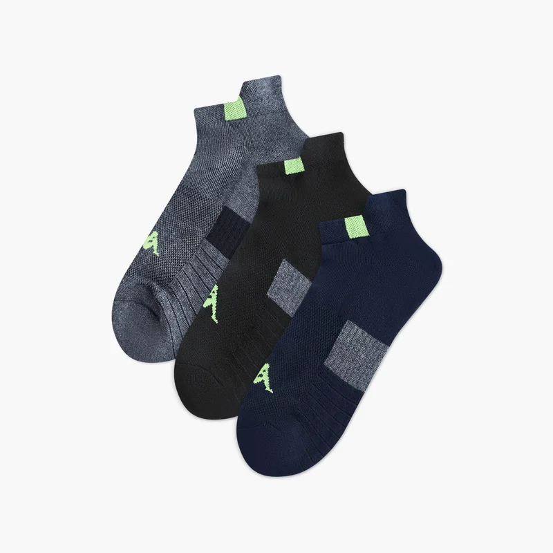 Kappa Set of 3 - Kappa Striped Ankle Length Half Terry Socks