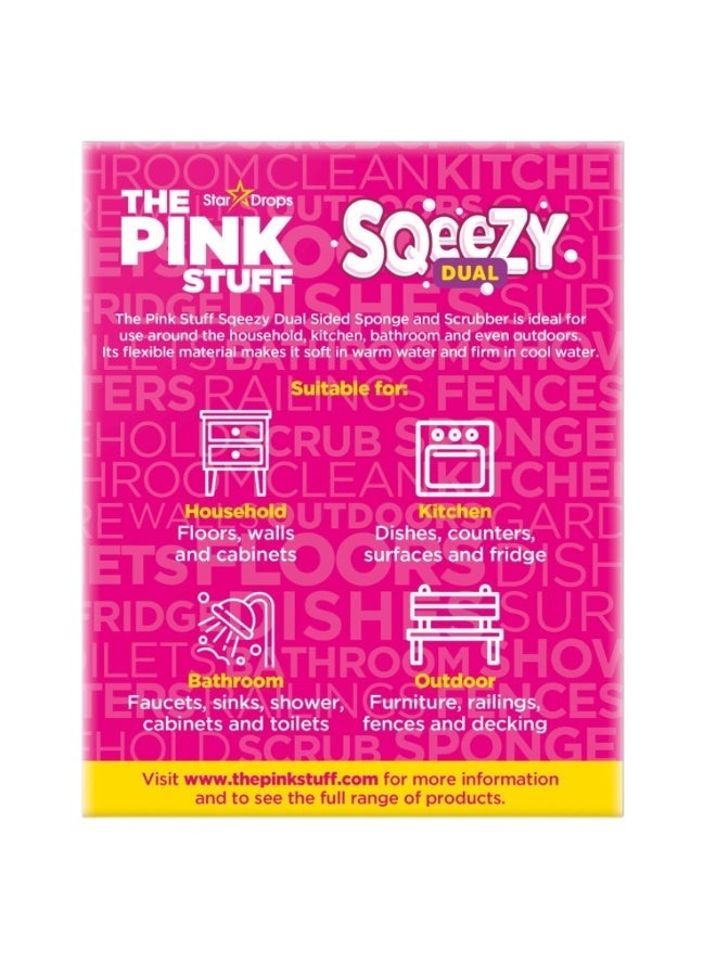 PINK STUFF The Pink Stuff Miracle Cleaning Paste Kit 850g Multi-Purpose Household Cleaner with Dual-Sided Sponge Scrubber - Image 2