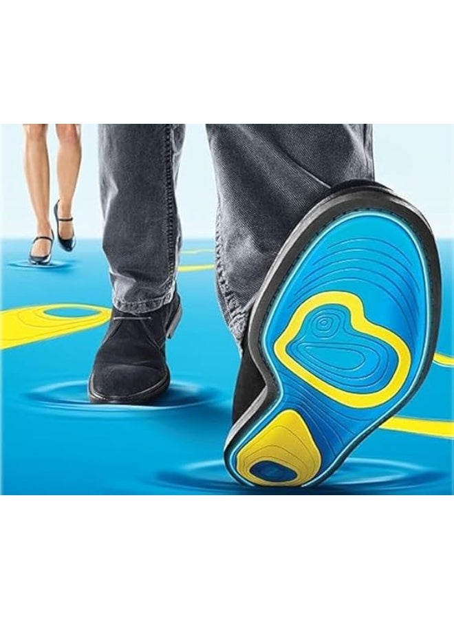 Adjustable and trimmable gel orthopedic shoe insoles, one pair of silicone gel sports insoles for arch support and orthotics, shock-absorbing shoe cushion - Image 5