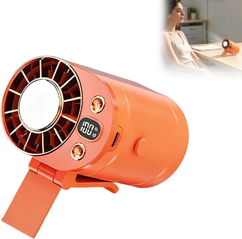 Portable Rechargeable Waist Worn Neck Fan  Personal Cooling Fan for Outdoor Adventures - Image 2