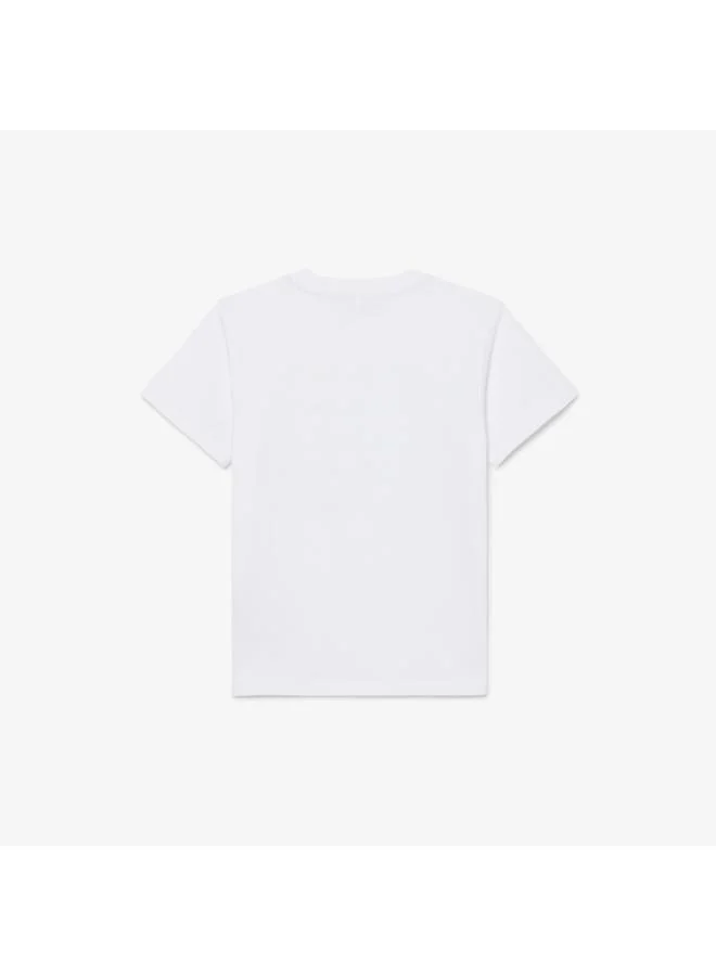 LACOSTE Youth Graphic Crew Neck T-Shirt