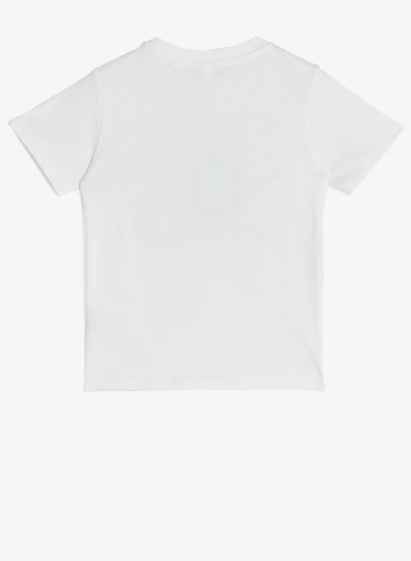 LACOSTE Youth Graphic Crew Neck T-Shirt