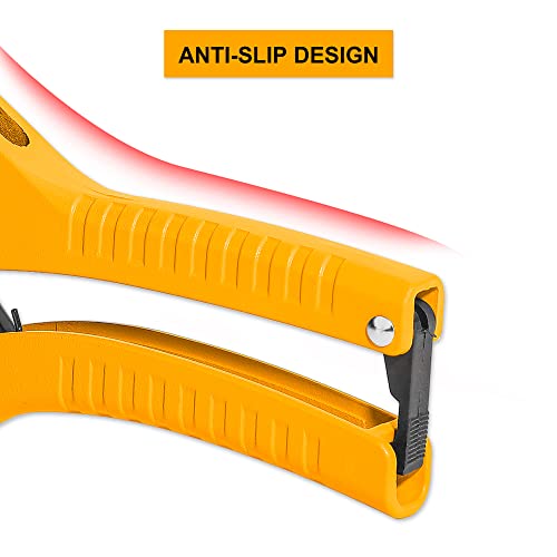 INGCO PVC Pipe cutter Ratchet-type Tube and Pipe Cutter for Cutting O.D. PEX, PVC, and PPR Hoses and Plumbing Pipes up to 5/8"，Uesful for Household, Maintenance, Plumber HPCS05428 - Image 3