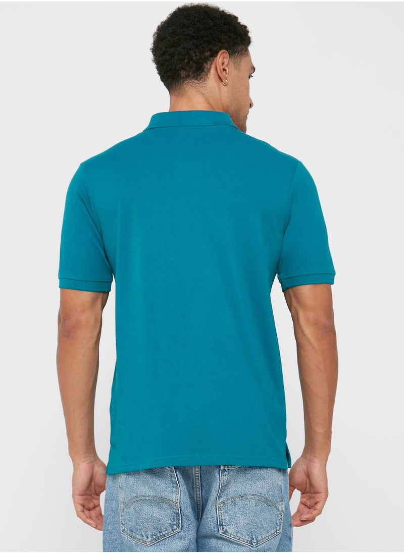 Seventy Five - Stripe Polo Shirt - Image 1