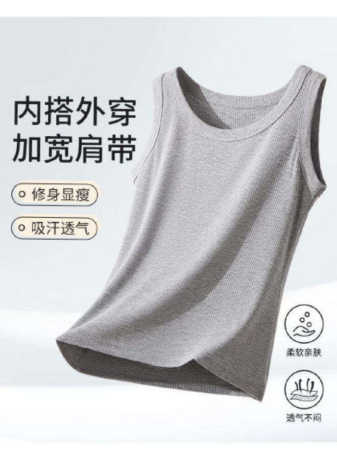 LANG SHA High Elasticity Soft Skin-Friendly Non-Stuffy Slimming And Slim-Fitting Layering Or Outerwear Camisole For Women - Image 1
