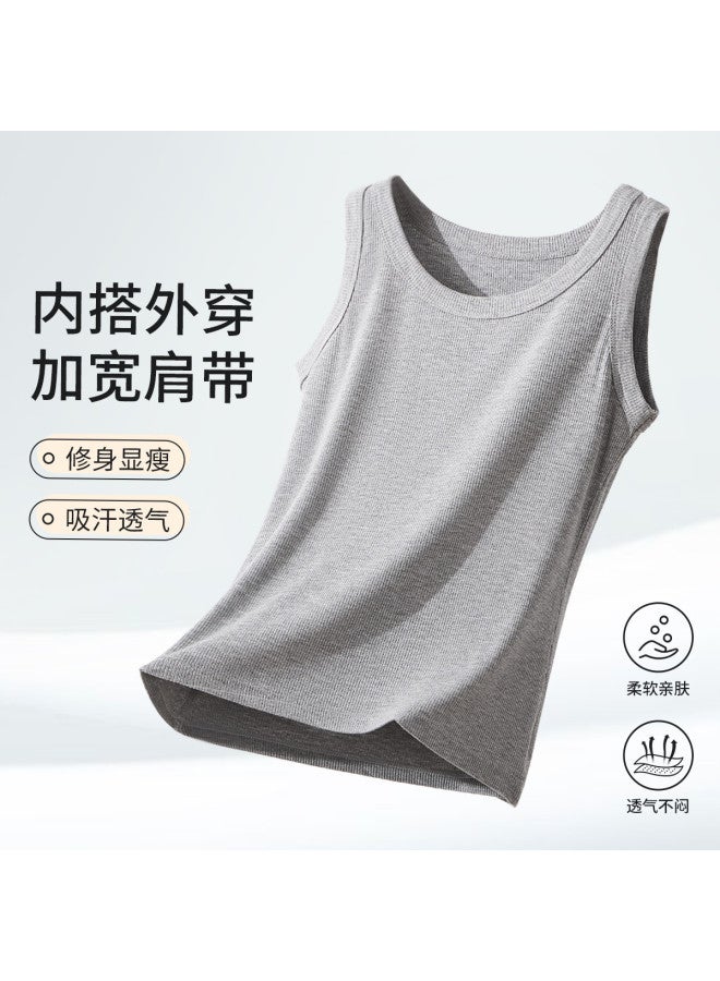 LANG SHA High Elasticity Soft Skin-Friendly Non-Stuffy Slimming And Slim-Fitting Layering Or Outerwear Camisole For Women - Image 2