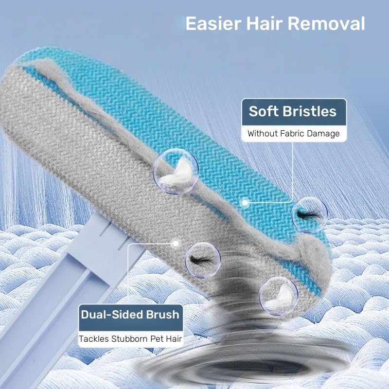 QUZGVEXA Pet Hair Remover Tool, Dog Cat Hair Remover for Couch, Car, Laundry, Carpet, Multi-Surface Fur Lint Roller for Furniture, Clothes, Car Seats, and Cat Scratching Boards - Image 3