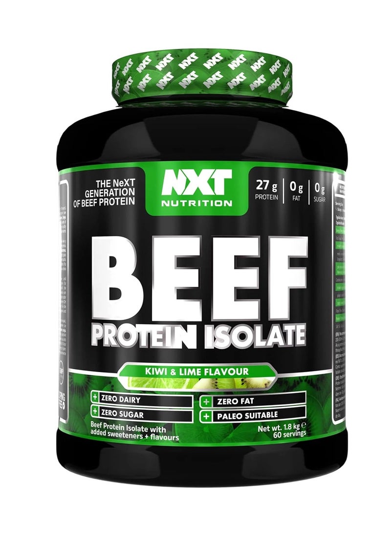NXT Nutrition - Beef Protein Isolate - Kiwi Lime - (1.8kg) - Image 1