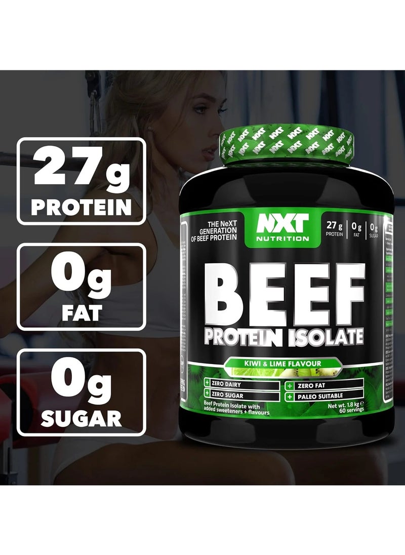 NXT Nutrition - Beef Protein Isolate - Kiwi Lime - (1.8kg) - Image 1