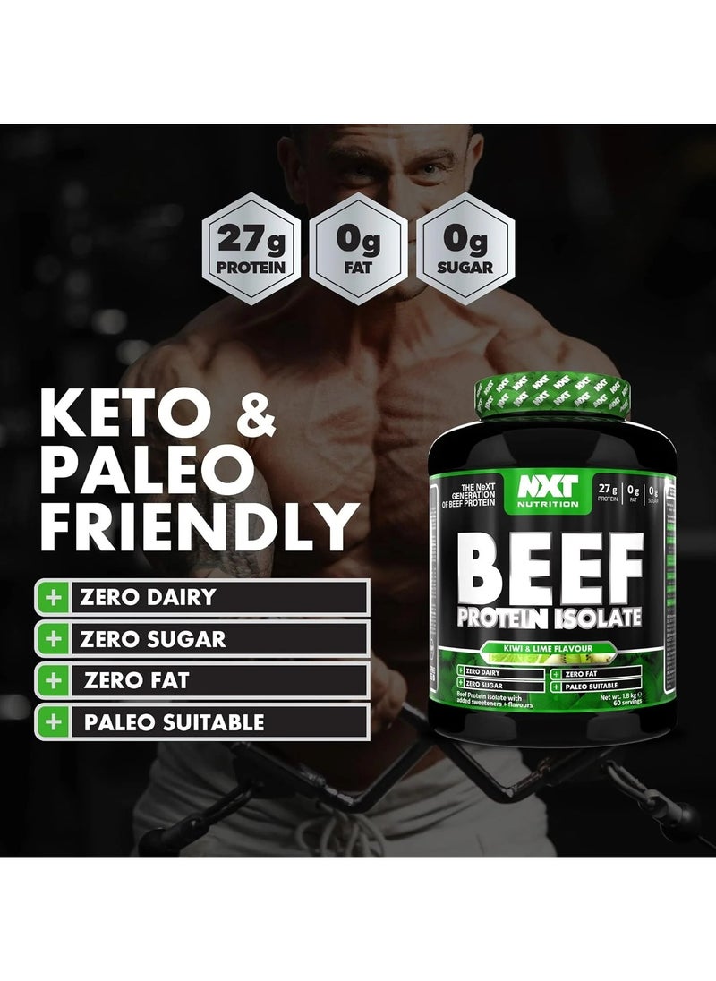 NXT Nutrition - Beef Protein Isolate - Kiwi Lime - (1.8kg) - Image 1