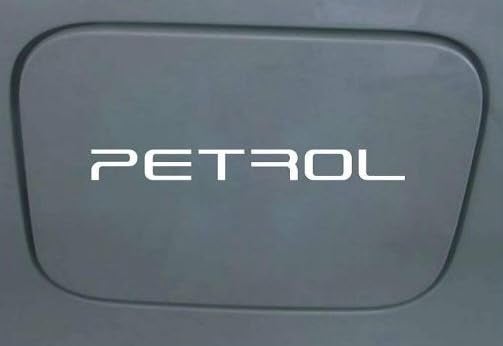 Careflection Petrol Sticker for Car Fuel Tank, Branded self Adhesive Vinyl Sticker(12cm X 2cm) (P1) (White) - Image 2