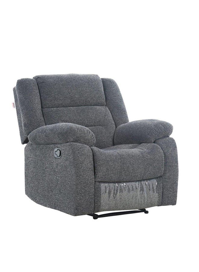 DANUBE HOME Allende 1 Seater Fabric Motion Recliner Modern Design One Seat Relaxing Chair Living Room Furniture 94x90x101cm Grey  - Image 2