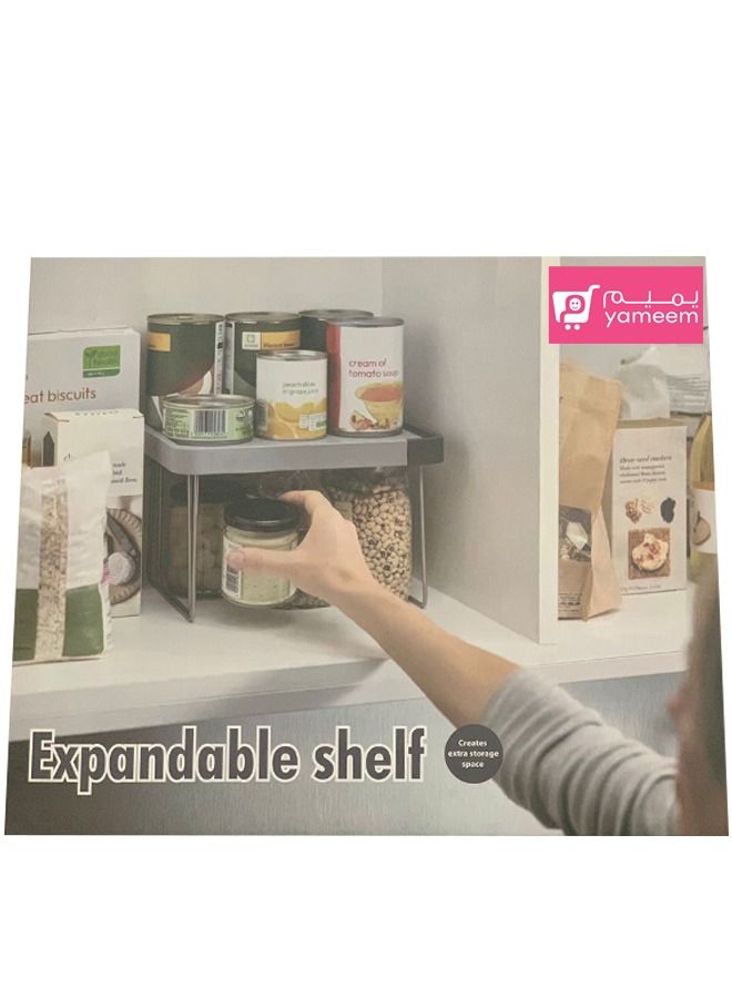 Yameem Kitchen Expandable  Shelf Storage For Spices, Bottles, Cans etc - Image 3