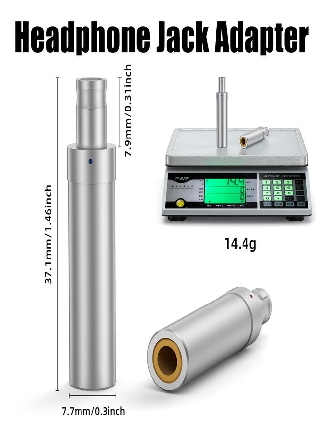 okcsc HD800 Male to 3.5mm Headphone Adapter for SENNHEISER HD800 HD800S HD820 Dharma D1000 HD600 HD650 HD660S Durable High Purity Exquisite Craft High End Audio Conversion 3.5MM Female 1 Pair Silver - Image 2