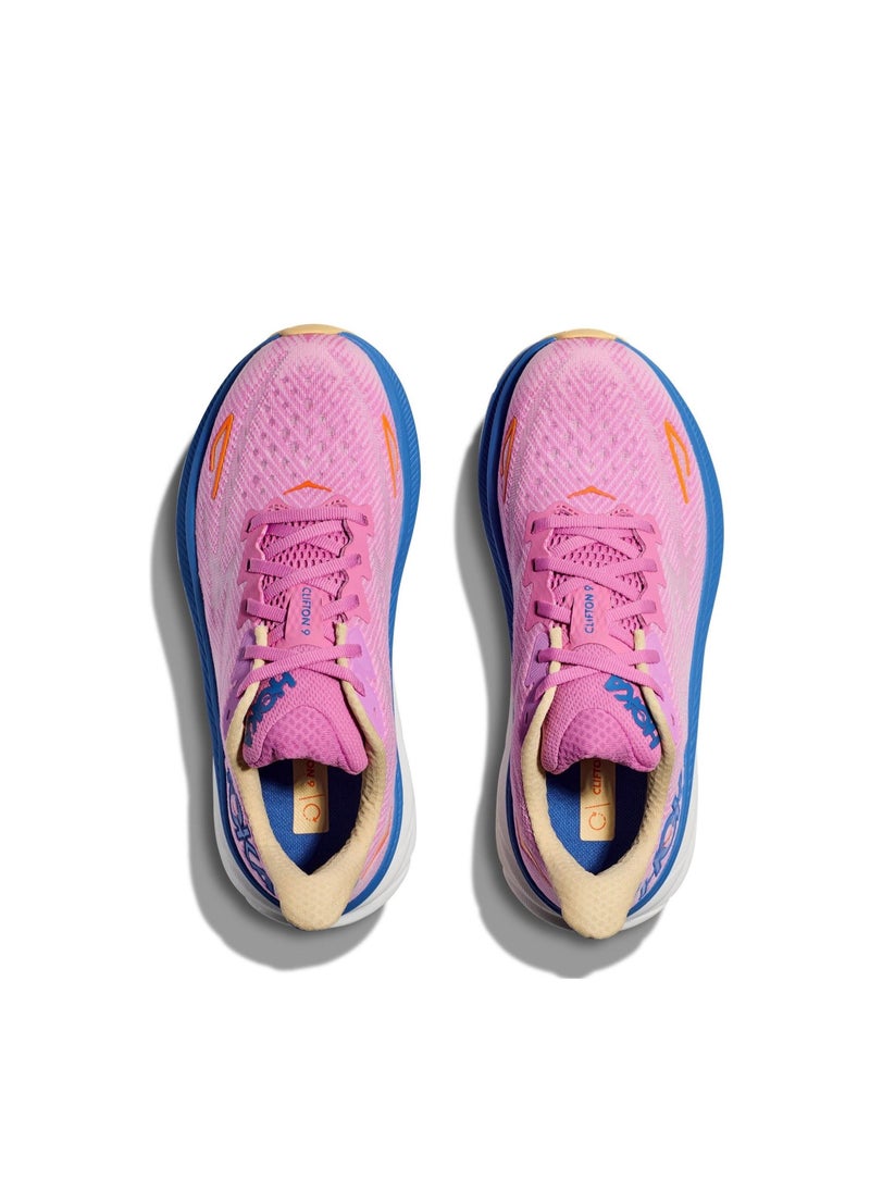 Hoka One One Outdoor Running Sneakers Pink/Blue/Purple - Image 2