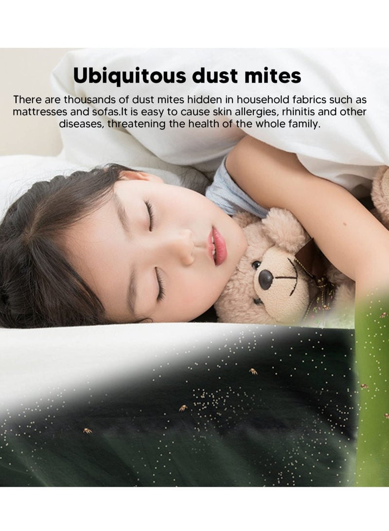 Excefore Mattress Vacuum Cleaner, USB Rechargeable Strong Suction Ergonomic Handle, Cordless Handheld UV Bed Vacuum Cleaner,  Clean Up Bed, Pillows, Cloth Sofas, Carpets and Ther Fabric Surfaces, Pet Hair - Image 3