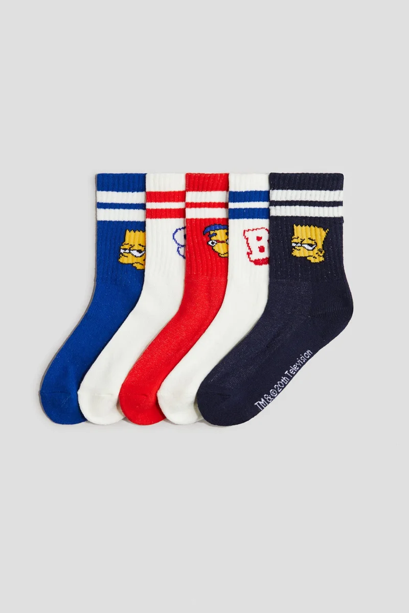 H&M 5-pack intarsia motif socks