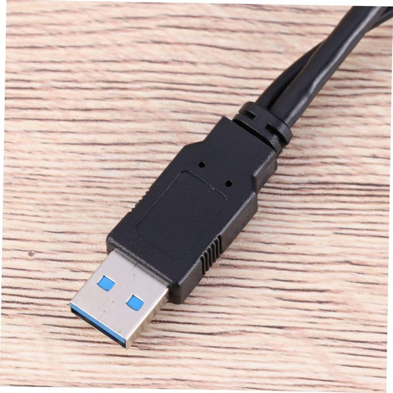كابل تمديد USB من ذكر إلى أنثى منفذ مزدوج نقل بيانات سريع متوافق مع الهواتف والأجهزة اللوحية - Image 5
