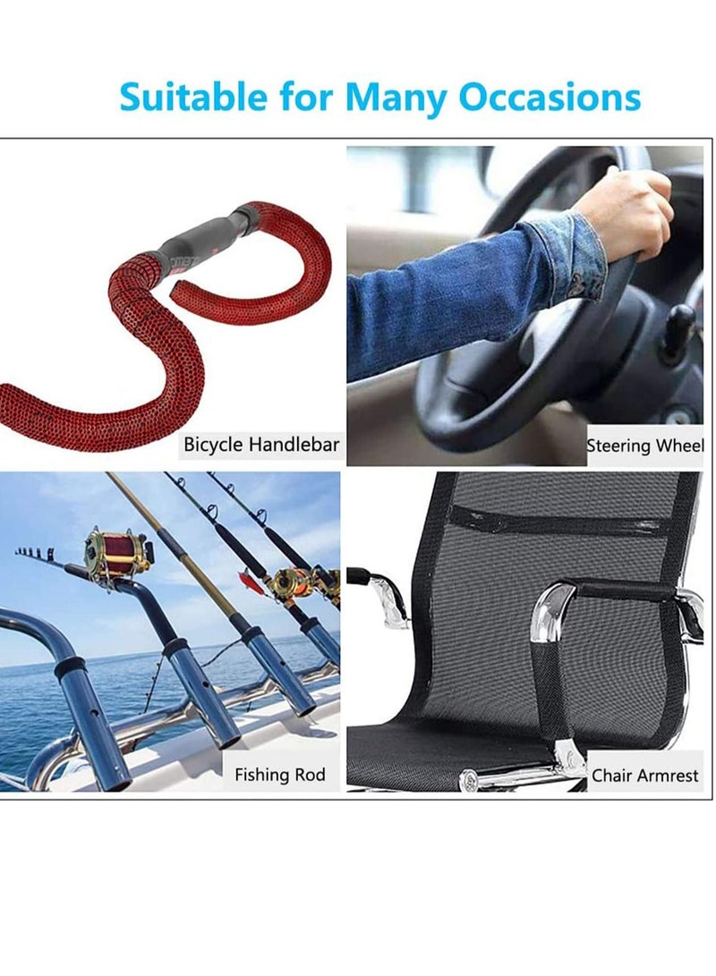 Y&D Hex Bicycle Handlebar Tape - Road Bike Cycling Handle Bar Wrap or Touring 2PCS per Set, Red  - Image 3
