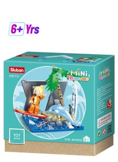 Sluban Season Summer Building Set From Mini Handcraft Series 101 Piece - For Age 6+ Years Old  - Image 1