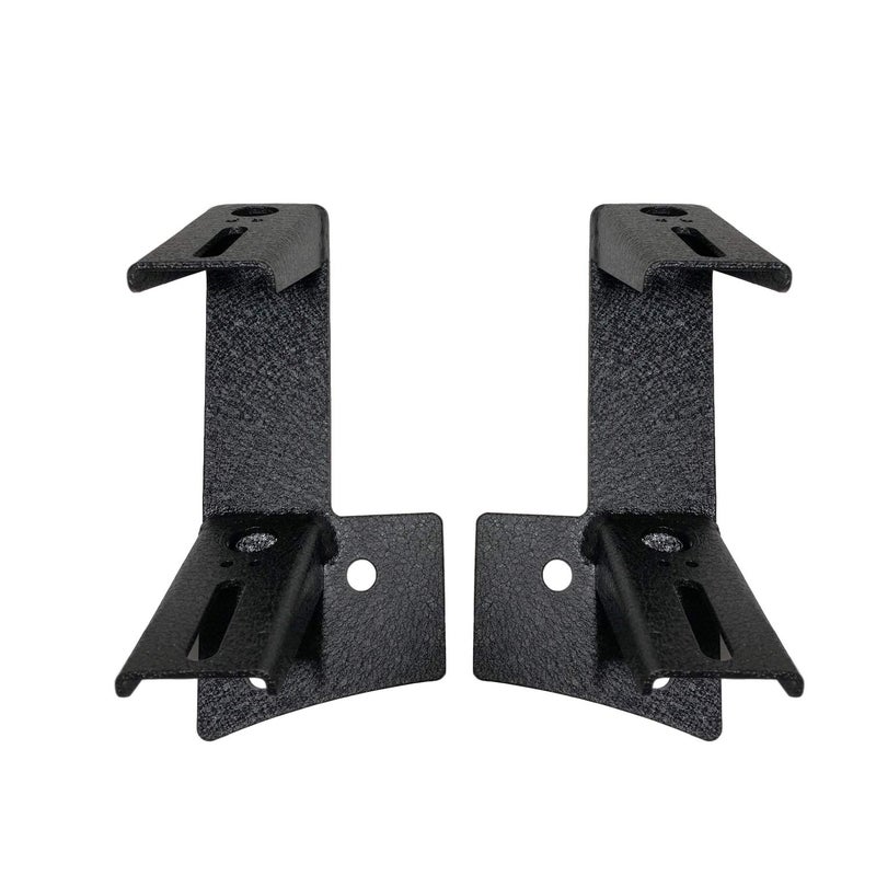 MOTLTECH Dual APillar Light Mount Windshield LED Work Light Mounts For 20072017 Jeep Wrangler 1 pairBlack