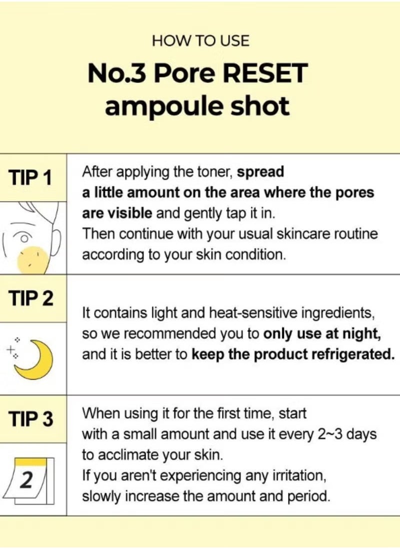 numbuzin - No.3 pore reset ampoule 25ml - Image 1