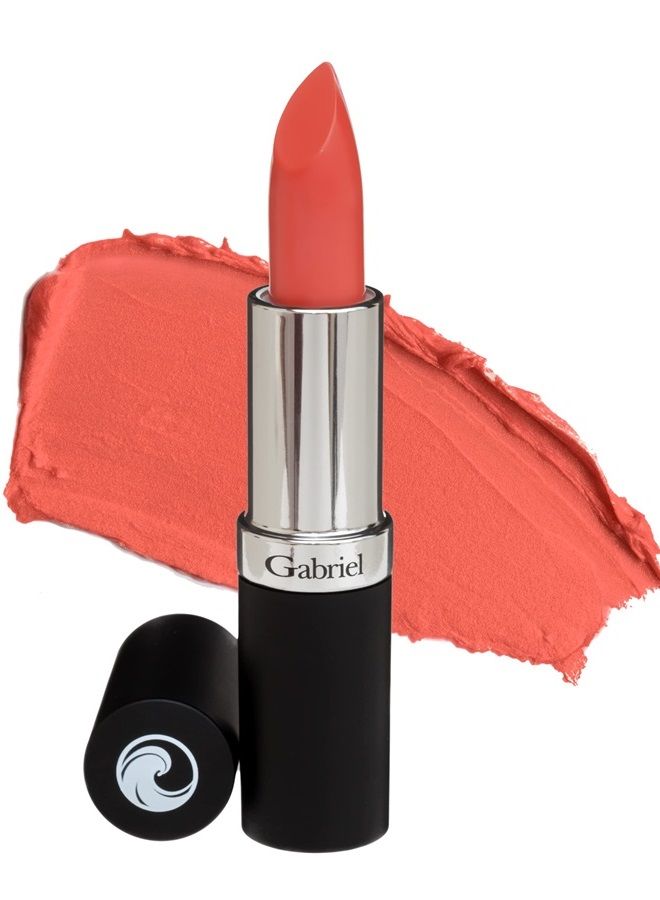 Gabriel Cosmetics Lipstick (Santa Fe- Pink Orange/Warm Crème), 0.13 oz, Natural, Paraben Free, Vegan, Gluten-free,Cruelty-free, Non GMO, High performance and long lasting, Infused with Jojoba Seed Oil - Image 1