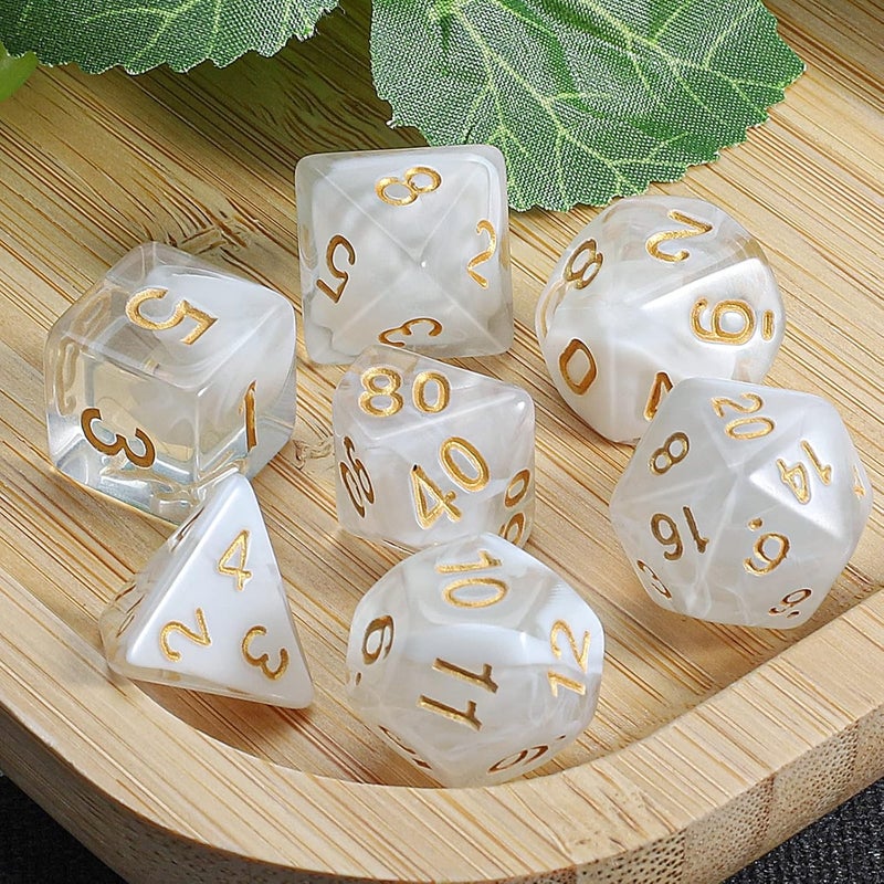 CiaraQ DND Polyhedral Dice Set with a Black Dice Bag for D&D RPG MTG Role Playing Table Games - Image 5