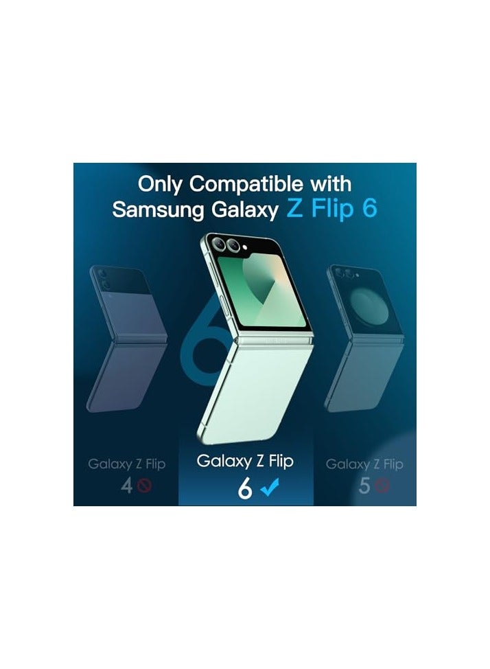 جي تيك واقي شاشة أمامي JETech لهاتف Samsung Galaxy Z Flip 6، طبقة PET تغطية كاملة، صديق للحافظة، شفاف عالي الدقة، 3 عبوات - Image 2