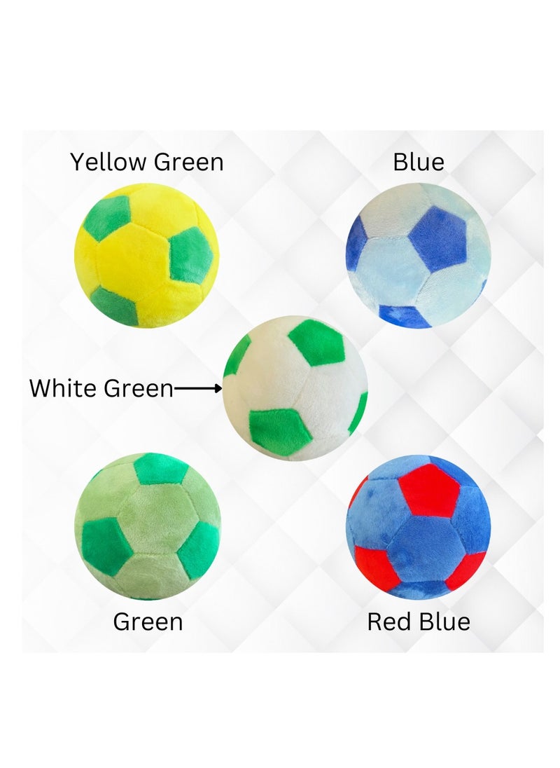 ALLKING Baby soft toys ball, Soft Soccer Ball, Durable Football Fluffy Toy, Soccer ball Gift for Kids Boy Bab (14cm)  - Image 4