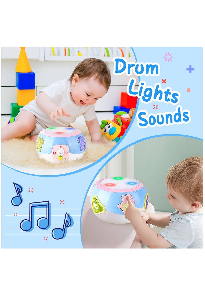 Excefore Toys for 1 Year Old Boy Girl Gift, Baby Drum Crawling, Light - Musical Toy for Toddlers 1-3 Learning Toys Tummy Time Toys for 12 months + First Birthday Gifts for 1+Year Old Kids  - Image 3