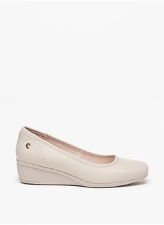 Le Confort Solid Slip-On Shoes with Wedge Heels  - Image 3
