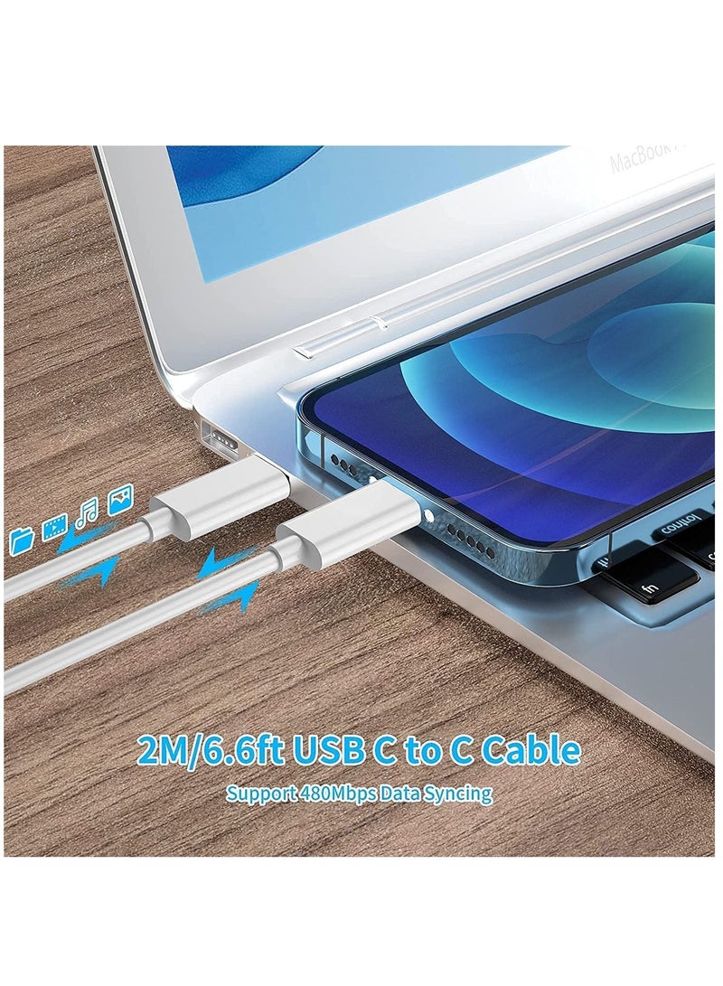 Ntech 96W Type C Charger compatible with Macbook Pro Charger USB C 16 15 inch 2016 2017 2018 2019,Replacement Charger for 13/15/16 inch With USB C Cable 6.6 foot - Image 2